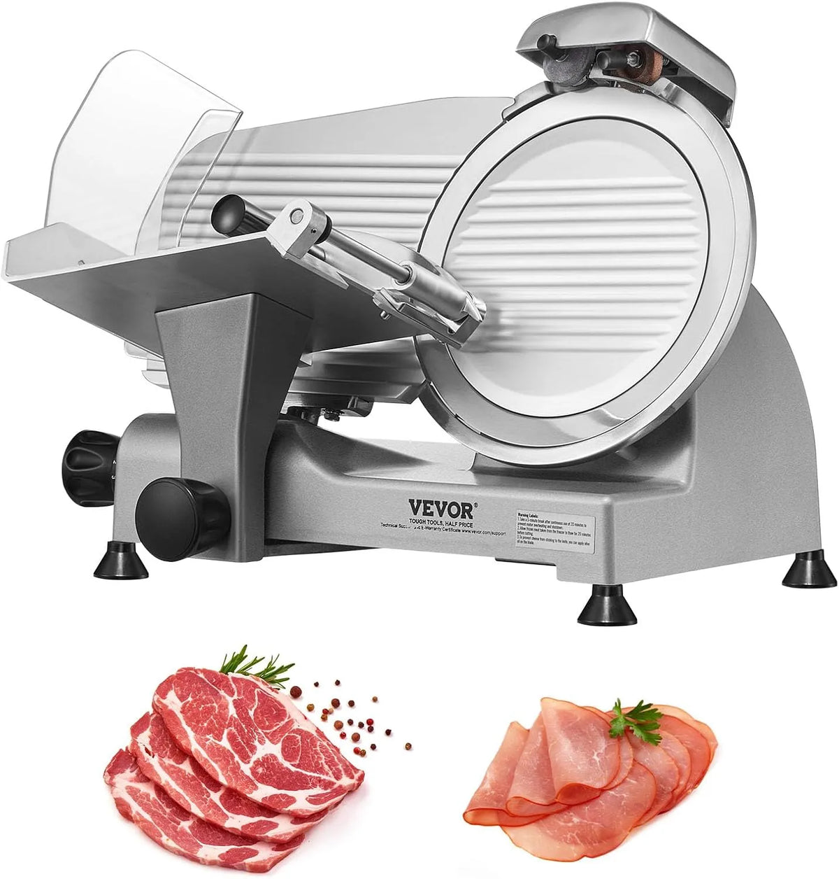 Snijder met 340 W, 25,4 cm, 0-15 mm, 400-500 rpm, 360 rpm, 0-0,6 inch en RVS