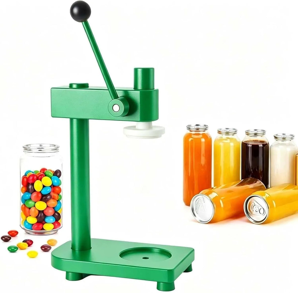 Blikkensluitmachine, handbediend, 2,2 inch, 250 ml, 700 ml, 20 cm