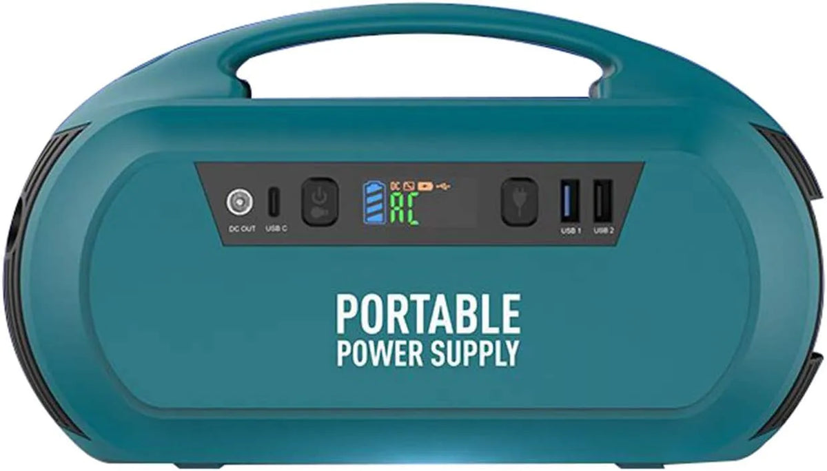 Zonnepaneel, 100 Watt en 150 Piekwatt, 60000 mAh Lithium-Ionbatterij Zonnepaneel Niet Inbegrepen, groen,110V