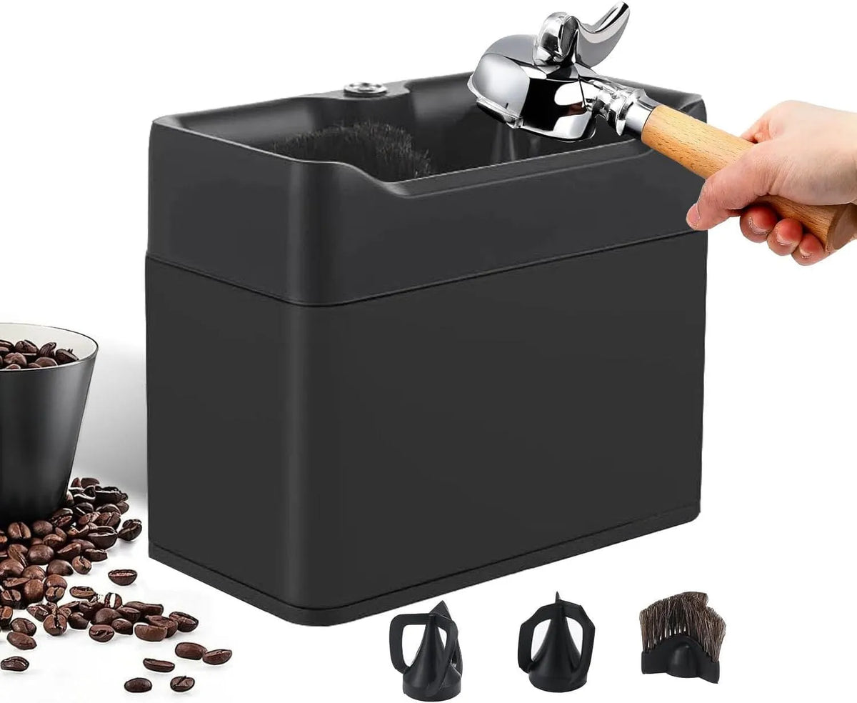 Machine, Vitesse de Rotation 300/min zwart, Elektrische filterdrager reinigingsmachine, accessoires voor espressomachines