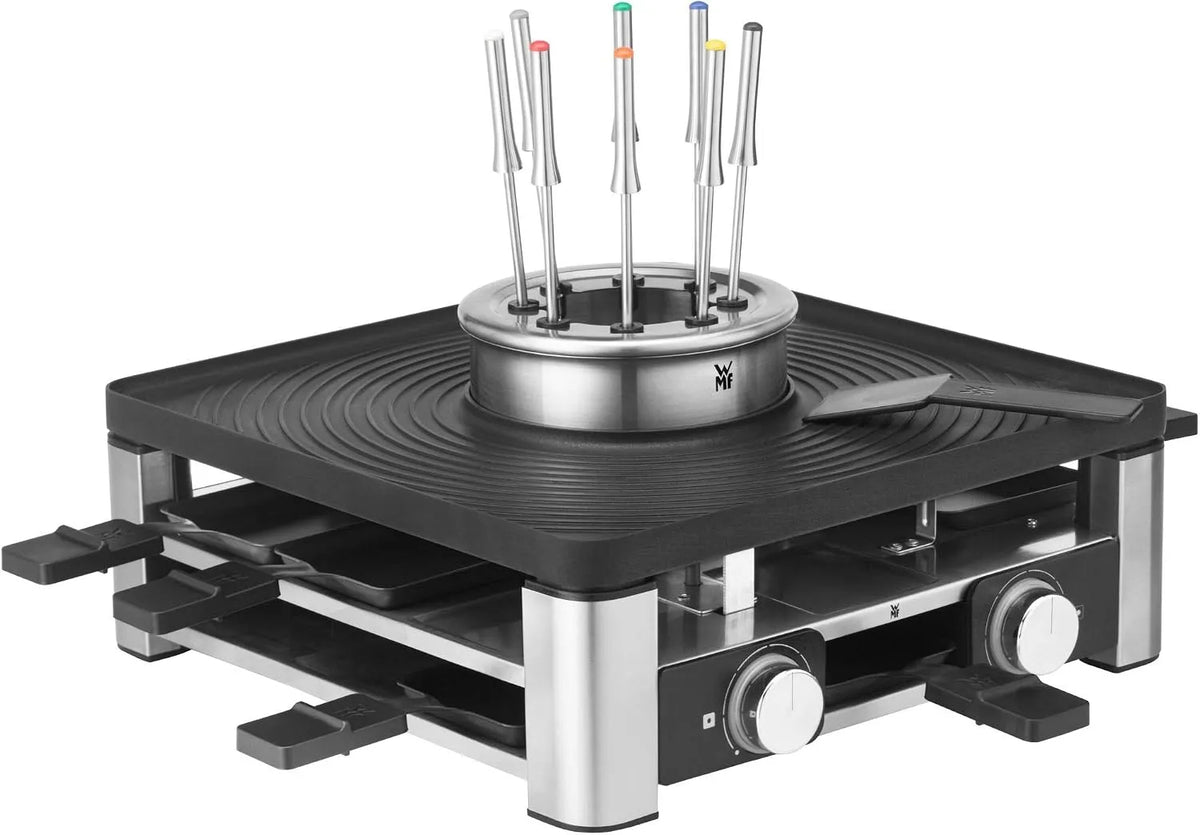 WMF Lumero 3-in-1 Gourmet 3 in 1, 8 Personen met 3-in-1, Tafelgrill