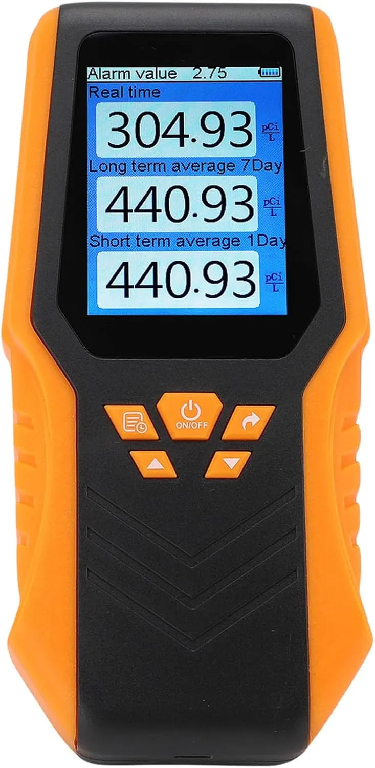 Radonmeter, Radon Detector Digitale Lezingen Portable Monitor, thuis Office School Basement