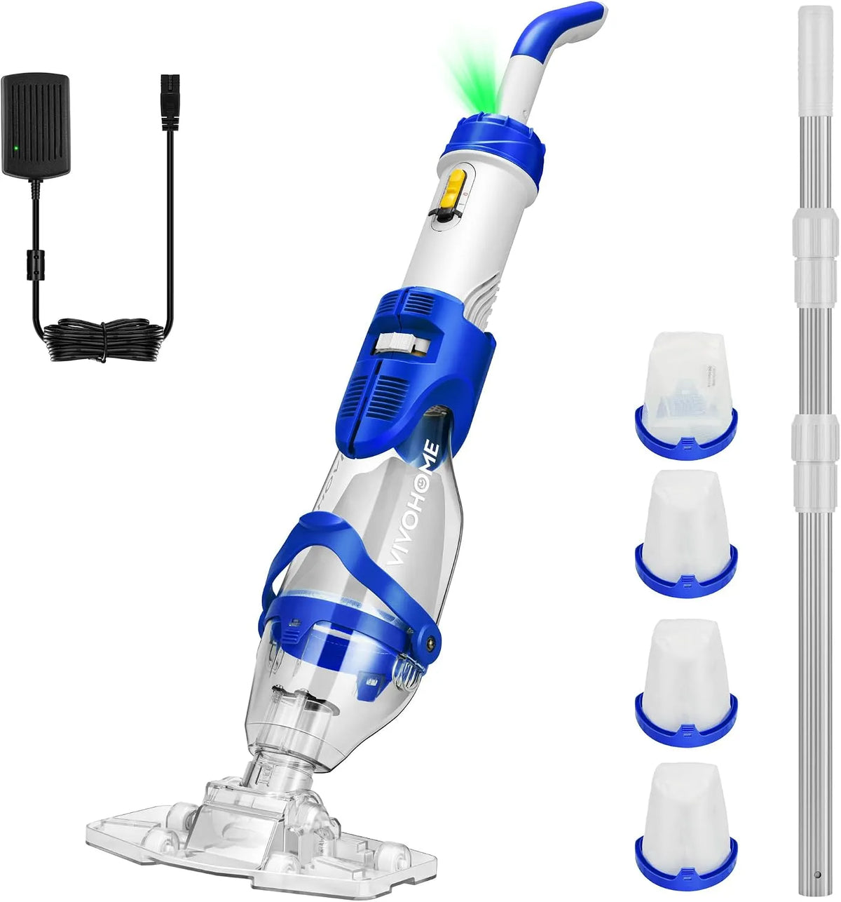 Zwembadreiniger, 250cm, 4 Filterzakken 2,6L, Zwembaden en Hot Tubs