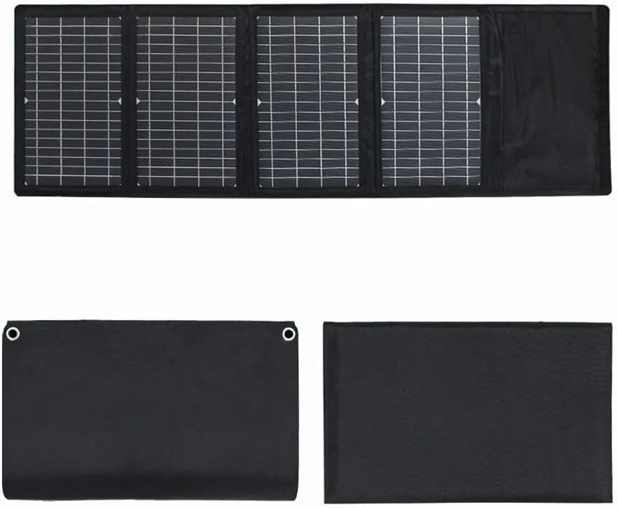 Zonnepaneel, opvouwbaar zonnepaneel 28 W-set, monokristallijne draagbare zonnelader, voor draagbaar energiestation, kamperen, camp, complete