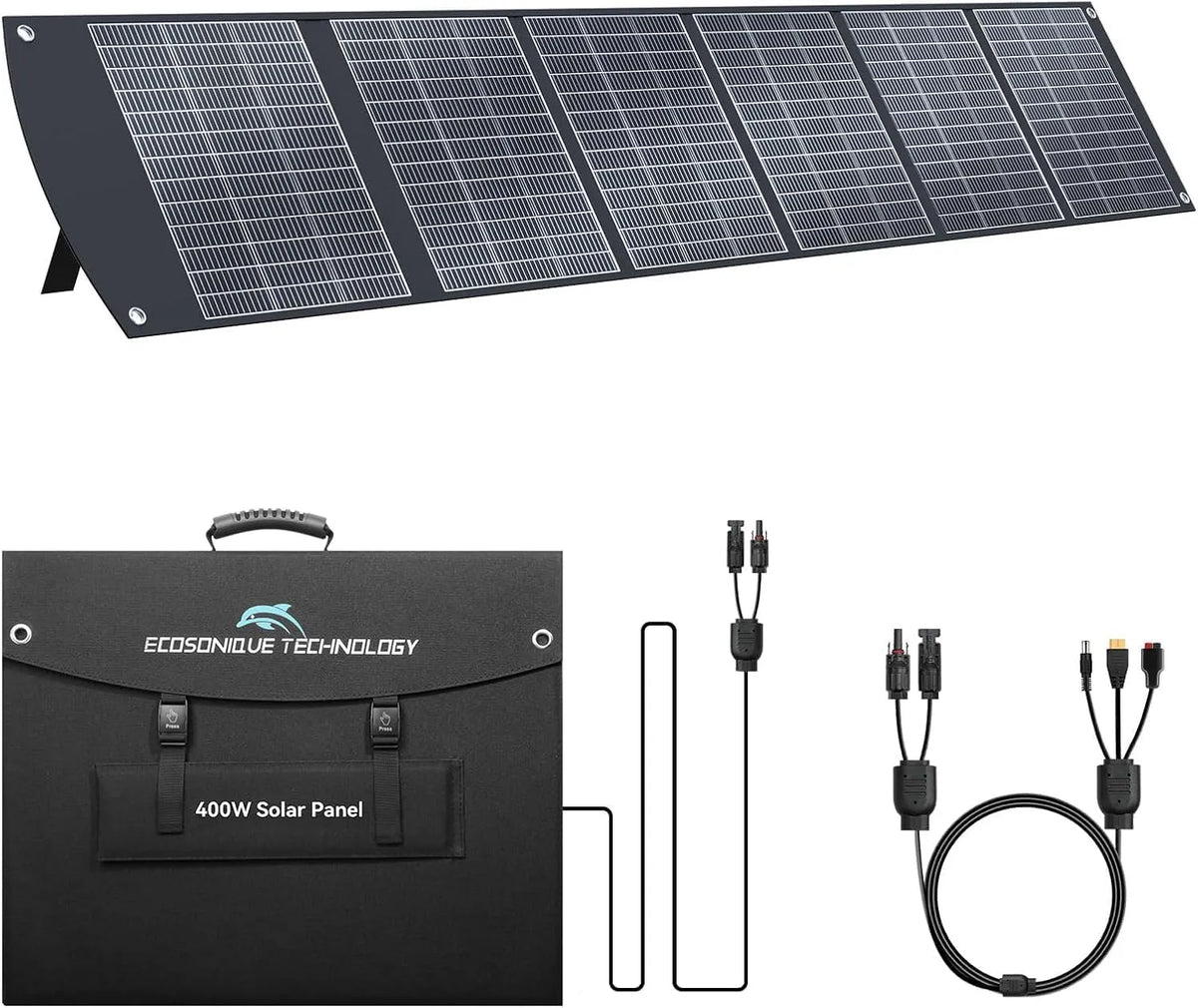 Zonnepaneel met 400 W, 66 x 56 x 8 cm, 20 °C, 70 °C, 6 standen en zonne-energie