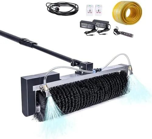 Machine met Telescopische Reinigingsmachine Voor Zonnepanelen, Reinigingsapparatuur Voor Zonne,5.5m, Elektrische Wateraangedreven Telescoopstang